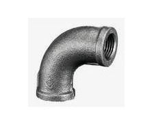 ½" Black Malleable Iron Female/Female 90° Elbow Fitting BS143/1256