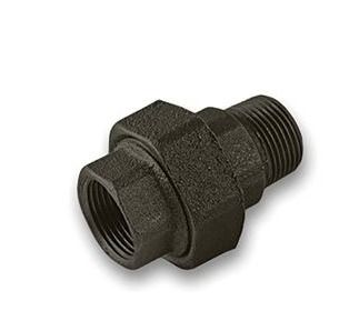 3/8 - 3" Black Malleable Iron Male/Female Union Fitting