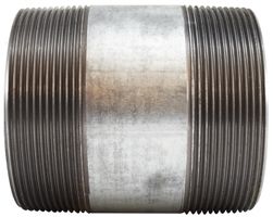 Galvanized black steel pipe nipple 1"