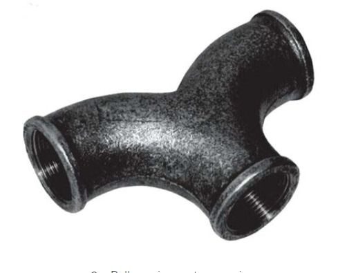 ½ - 2" Black Malleable Iron Twin Elbow Crane Fitting 197