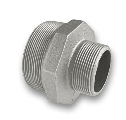 ½ - 3" Galvanized Malleable Iron Reducing Hexagon Nipple Fitting