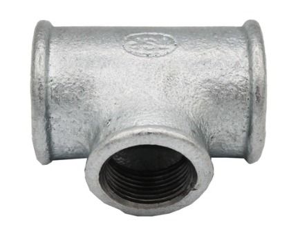 ¾ - 2" Galvanised Malleable Iron Sweep Tee Fitting