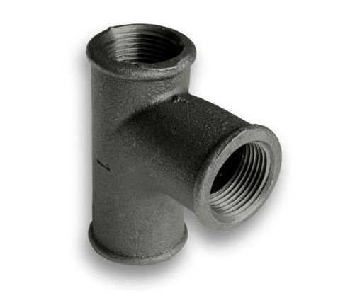 ½ - 2" Black Malleable Iron Equal Pitcher Tee Fitting