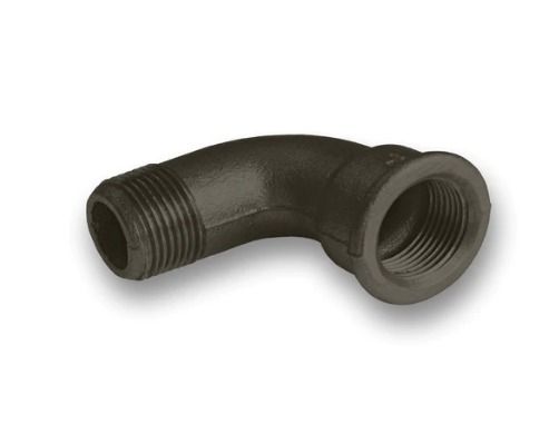 ½ - 2.½" Black Malleable Iron Male/Female 90° Bend Fitting