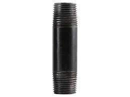 Black Pipe Nipple 1/4