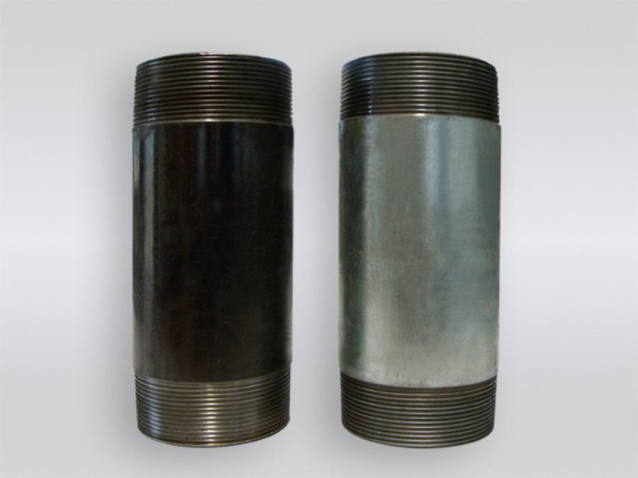 STEEL NIPPLE FOR PIPES WITH CUSTOMIZED OPTIONS
